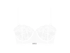 Venice White Lace Ribbed Top