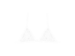 Venice White Minimal Lace Bralette