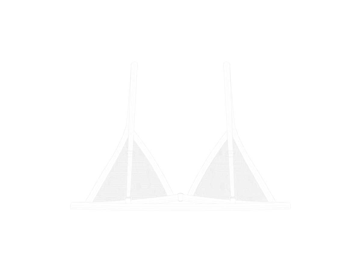 Venice White Minimal Lace Bralette 4 Venice White Minimal Lace Bralette - Image 2