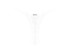 Venice White Minimal Thong Bottoms