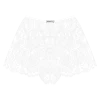 Venice White Minimal Lace Shorts -Boutine La WhiteShorts 02