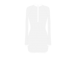 Venice Mesh Zipper Logo Cover-up Dress