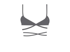 Heather Grey Wrap Bralette Top