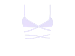 Lavender Wrap Bralette Top