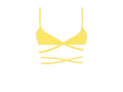 Yellow Wrap Bralette Top