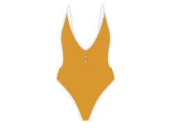 Mango Adjustable Ribbed Retro One-Piece