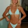 Sky Blue Ribbed Bikini Top II -Boutine La image 6827df0e bccd 40cb a02d da7f7b48a191