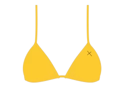 Lily Yellow Bikini Top II -Boutine La lillyBikiniTopFront