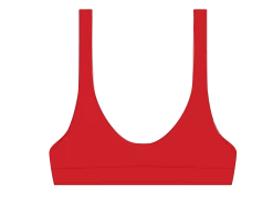 Rose Red Yogi Top -Boutine La redYogiTopback